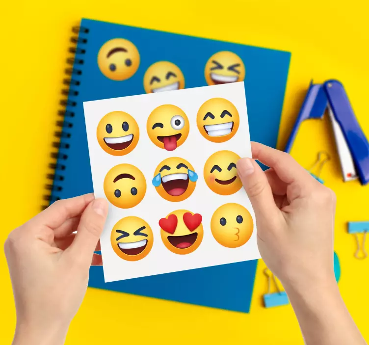 Emoji smiley emoji vinyl obtisky - Tenstickers