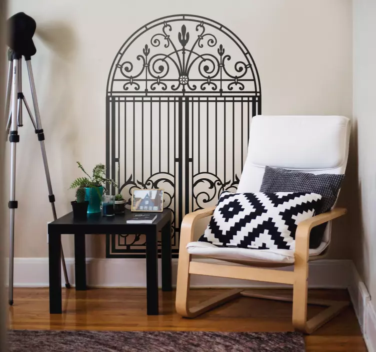 Nálepka na stenu gotická brána - Tenstickers