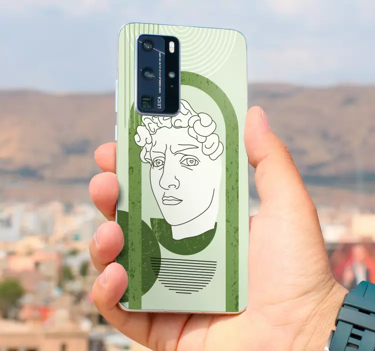 Nálepka Huawei klasický sochársky prvok - Tenstickers