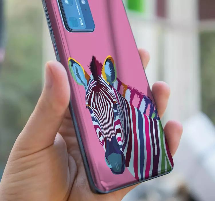 Nálepka Huawei živý portrét zebry - Tenstickers