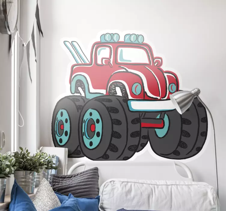 Nálepka s monster truckom - Tenstickers