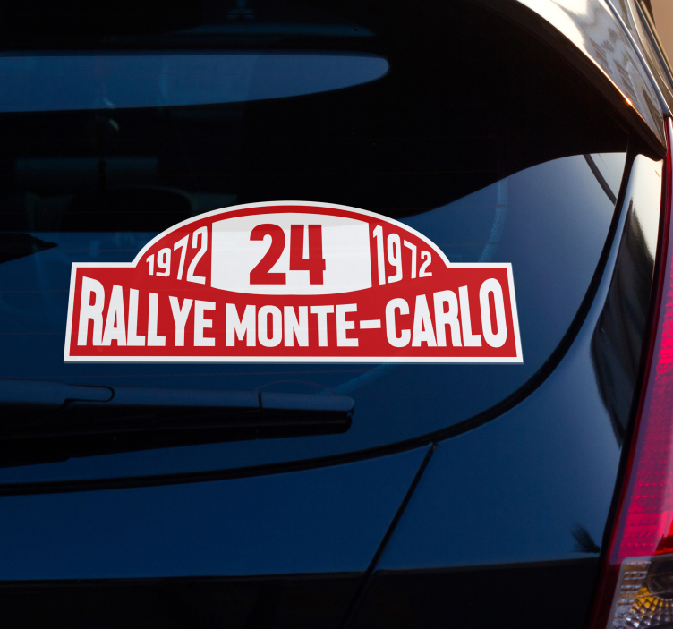 Nálepka na auto rally číslo monte-carlo - Tenstickers