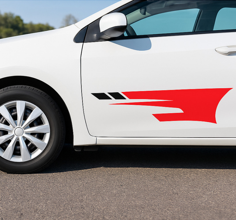 Nálepka na auto športové bočné dekory - Tenstickers