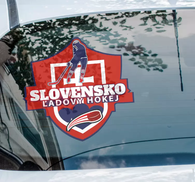 Slovenský štít nálepka na auto - Tenstickers