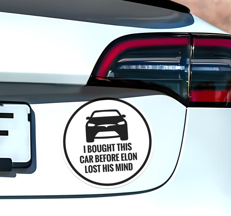 Nálepka na auto Tesla - Tenstickers