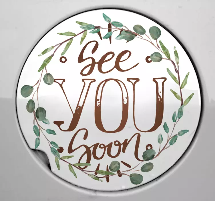 Nálepka na auto zbohom na chvíľu - Tenstickers