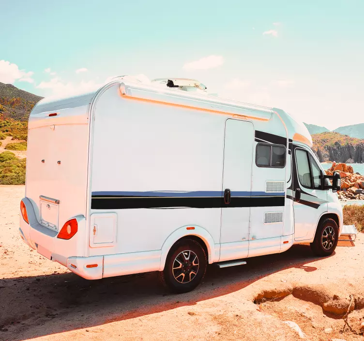 Nálepka s karavanom na postranných pásoch - Tenstickers