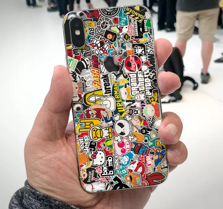 Samolepka s bombou z iphone - Tenstickers