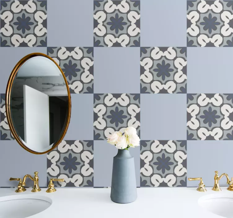 Nálepka na dlaždice elegantný geometrický vzor - Tenstickers