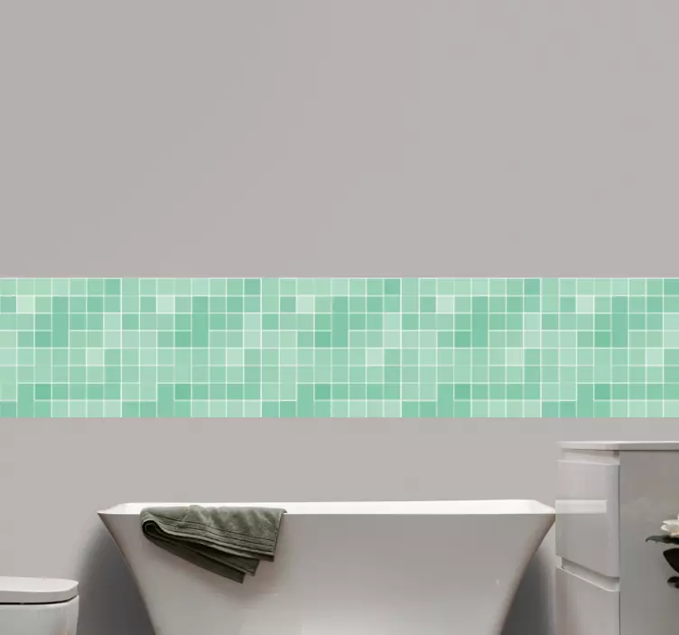 Nálepka na dlaždice vzor v štýle mozaiky - Tenstickers