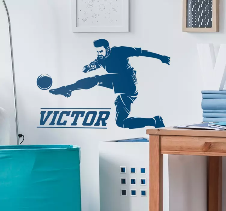 Nálepka s futbalovým hráčom s menom - Tenstickers