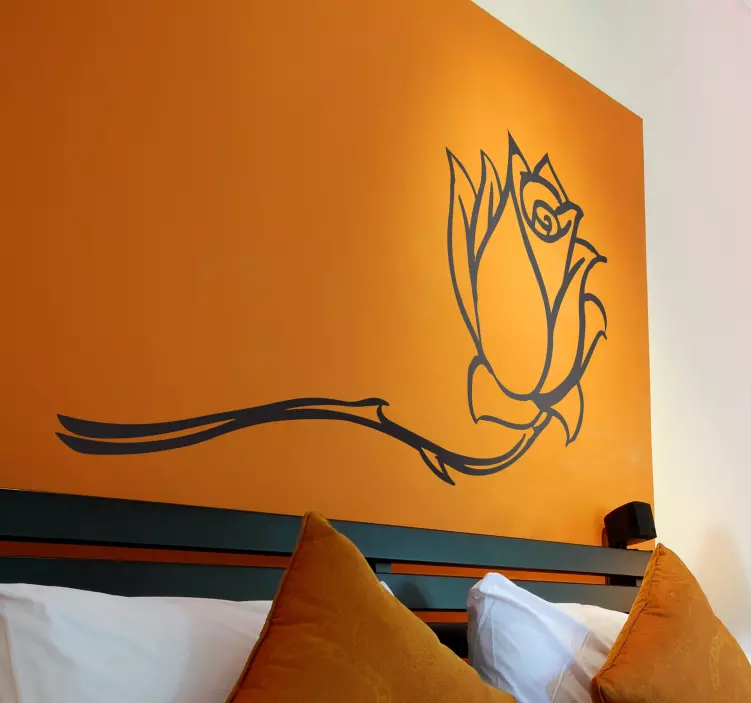 Nálepka na jednofarebné ruže - Tenstickers