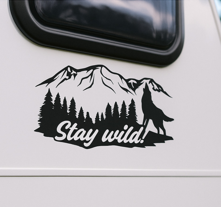 Nálepka na karavan stay wild! - Tenstickers
