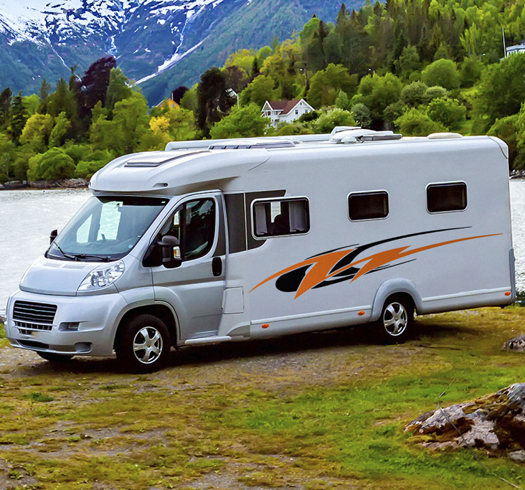 Nálepka na karavan swoosh strana - Tenstickers