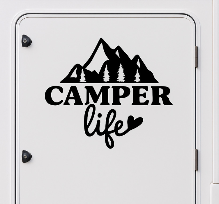 Nálepka na karavan camper life - Tenstickers