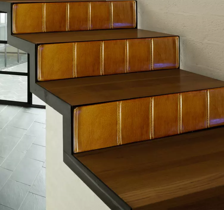 Samolepky na knihy schody na stenu - Tenstickers