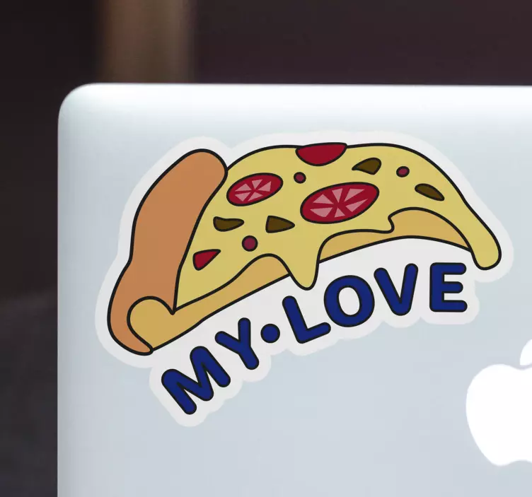 Vinylová nálepka na notebook s pizzeriou - Tenstickers