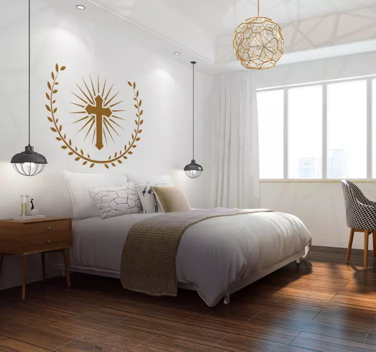 Nálepka na kresťanský kríž - Tenstickers