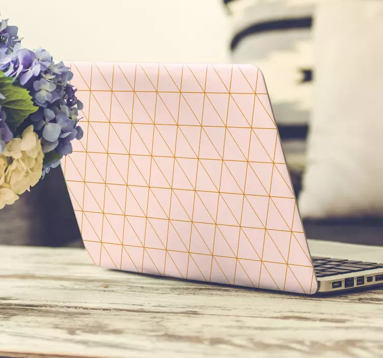 Nálepka na laptop s červeným vzorom - Tenstickers