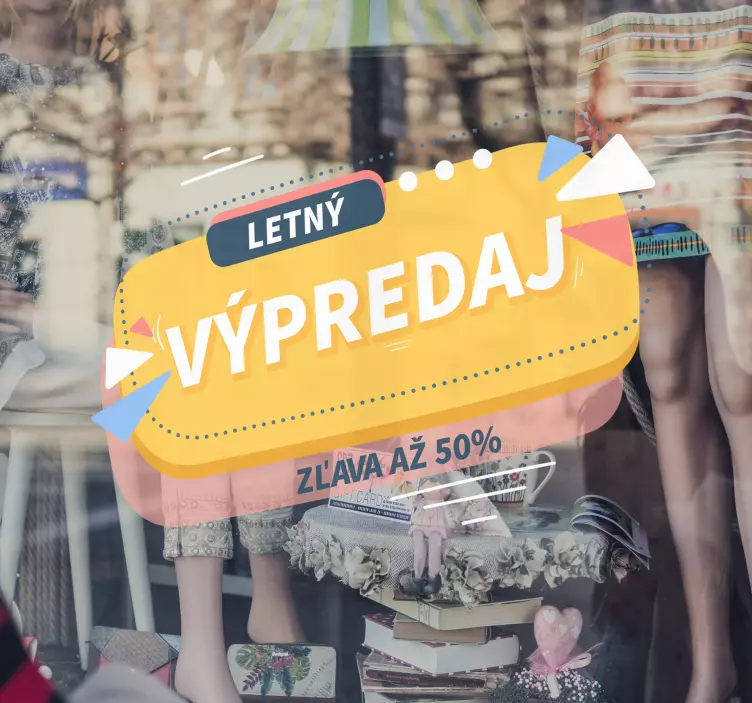 Nálepka na mieru Letný výpredaj - Tenstickers