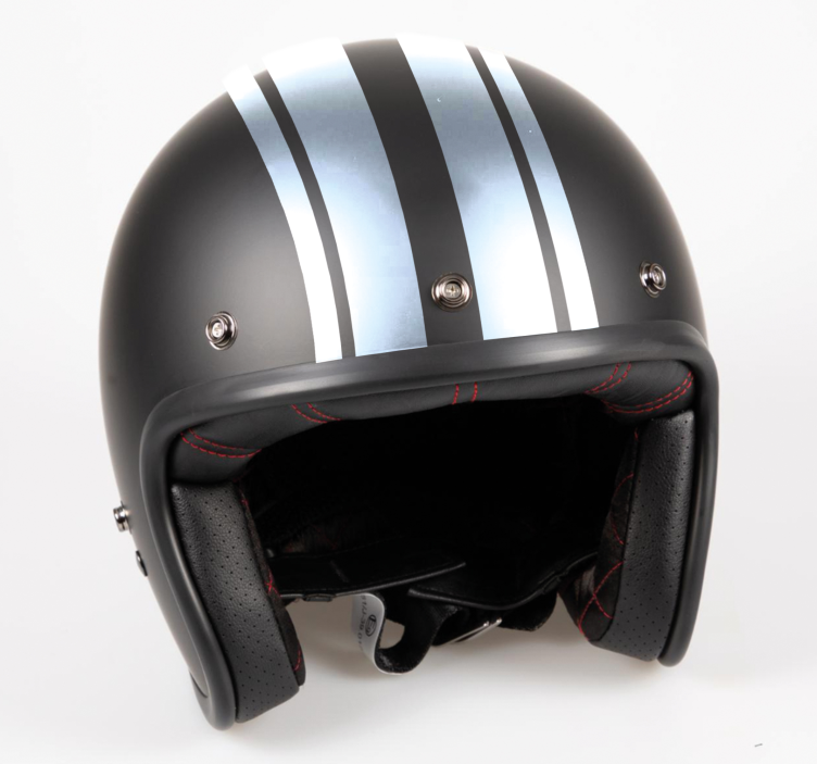 Nálepka na motorku jednofarebné pretekárske čiary - Tenstickers