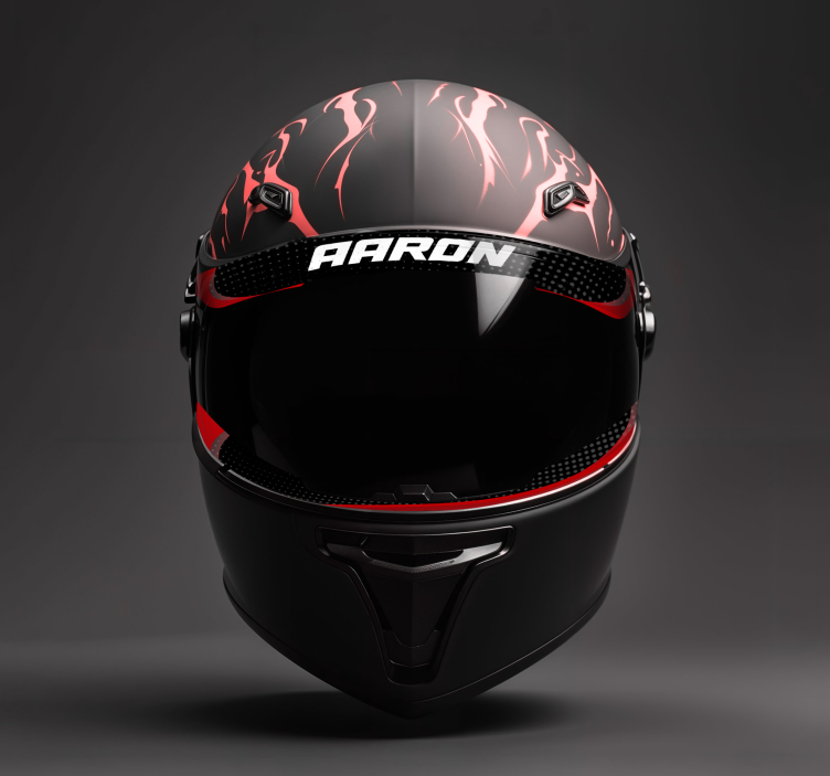 Nálepka na motorku prispôsobiteľný text na priezore - Tenstickers