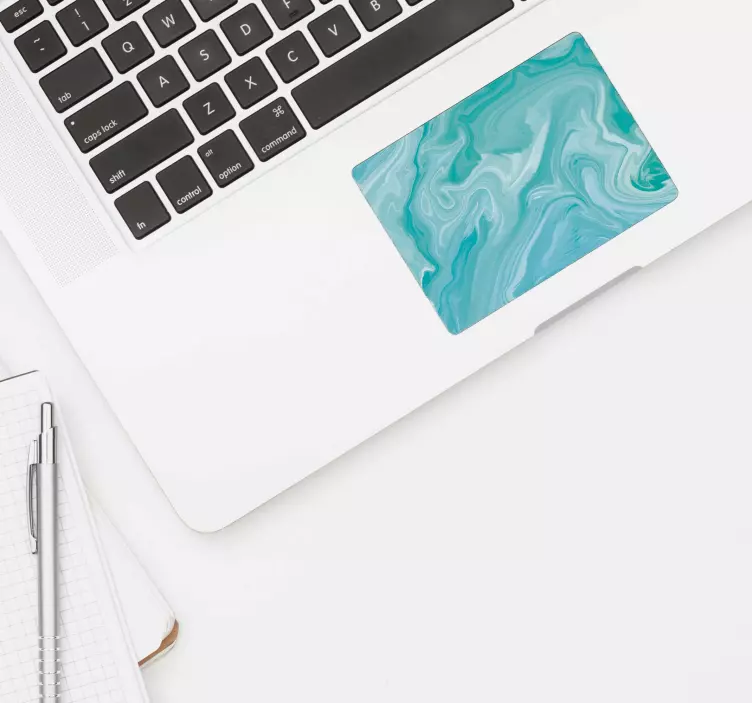 Nálepka na notebook s mramorovým trackpadom - Tenstickers