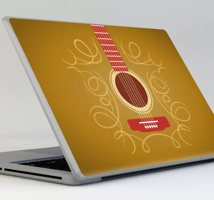 Nálepka na notebook dizajn gitarového umenia - Tenstickers