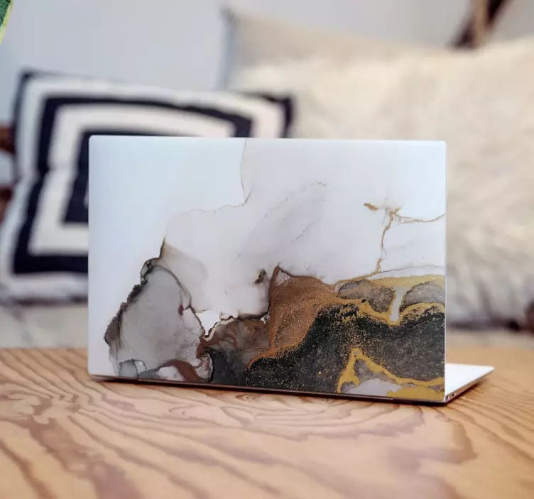 Nálepka na notebook elegantná mramorová plocha - Tenstickers