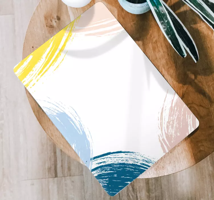 Nálepka na notebook farebné ťahy štetcom - Tenstickers