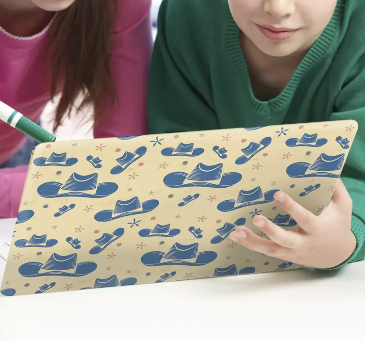 Nálepka na notebook vzor kovbojského klobúka - Tenstickers