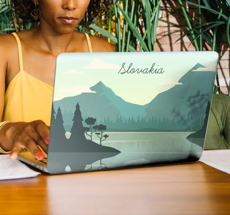 Nálepka na notebook jazero pod tatrami - Tenstickers