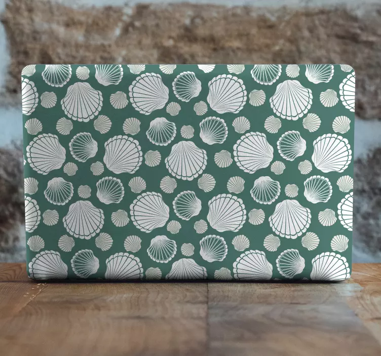 Nálepka na notebook kryt so vzorom škrupiny - Tenstickers