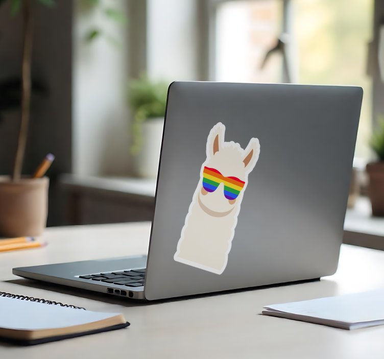 Nálepka na notebook lgbt lama - Tenstickers