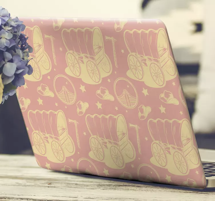 Nálepka na notebook roztomilé detské kočíky - Tenstickers