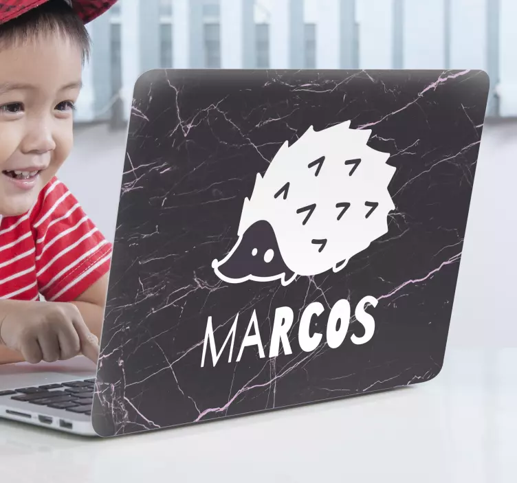 Nálepka na notebook s očarujúcou ježkovou grafikou - Tenstickers