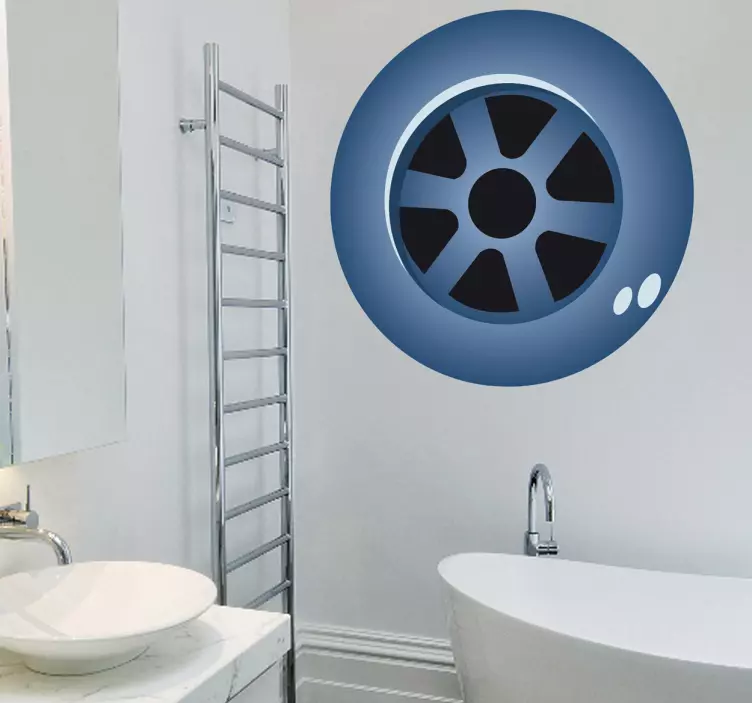 Nálepka na odtokovú stenu - Tenstickers