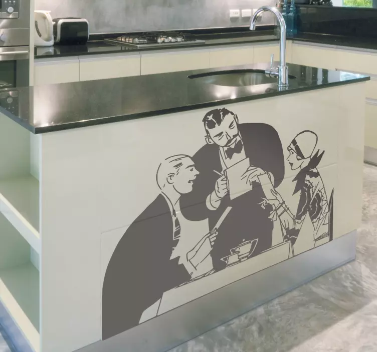 Nálepka na pár a čašník - Tenstickers