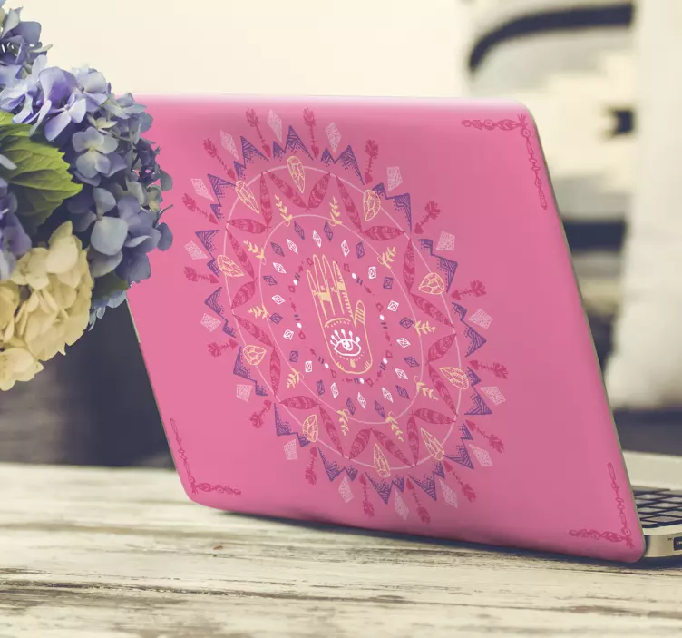 Nálepka na psychedelický laptop - Tenstickers