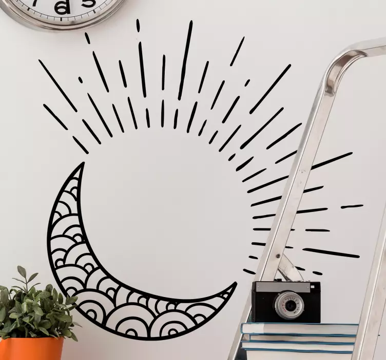 Nálepka na slnko, mesiac a hviezdy - Tenstickers