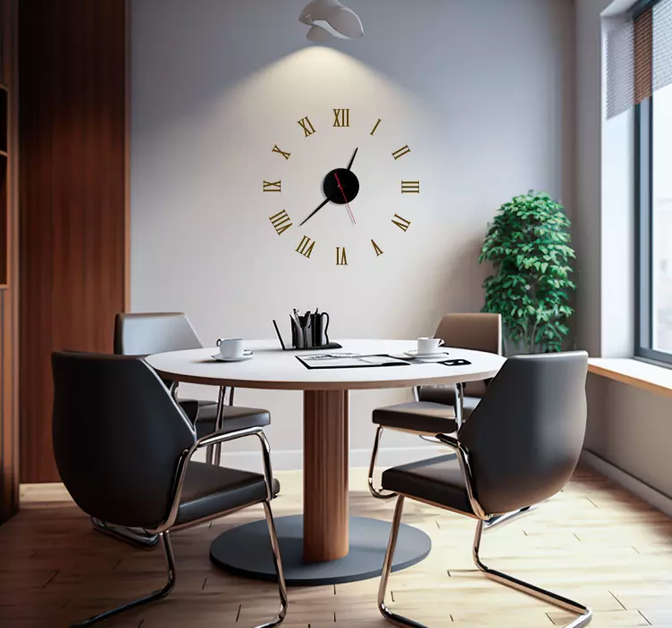 Hodiny samolepka na stenu xLIVŠtyridsaťštyri - Tenstickers