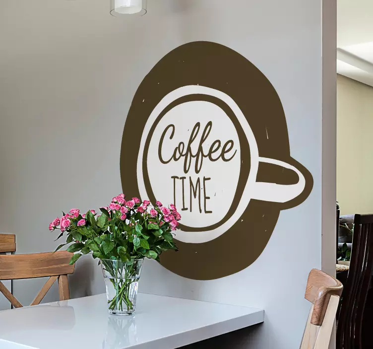 Nálepka s kávou a vinylovým nápojom - Tenstickers