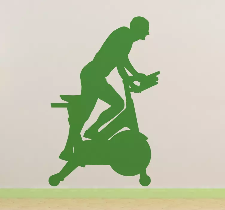 Nálepka na stenu pre bicykle na fitness - Tenstickers
