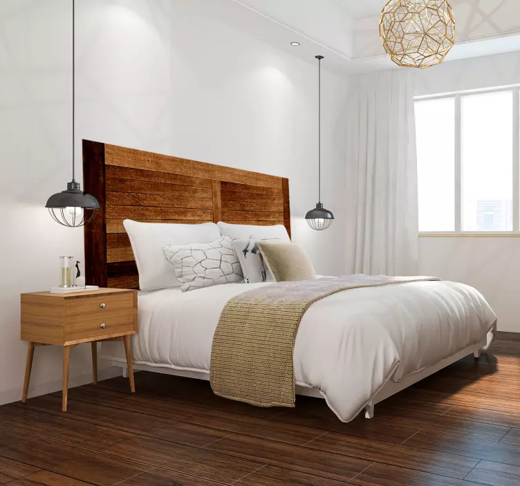 Rustikálne drevené dosky textúra čela obtisky - Tenstickers