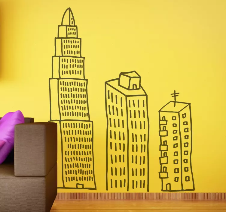 Nálepka na tri steny budovy - Tenstickers