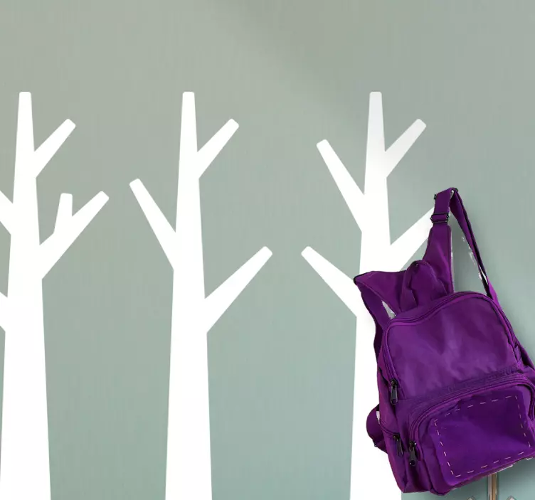 Nálepka na vešiak na šaty umelecké tiene stromov - Tenstickers