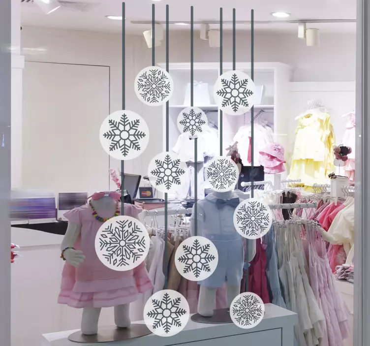 Nálepka so snehovými oknami - Tenstickers