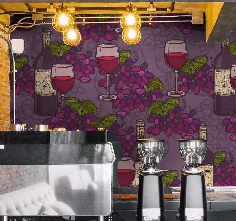 Vínny lístok pre miestnu nálepku - Tenstickers