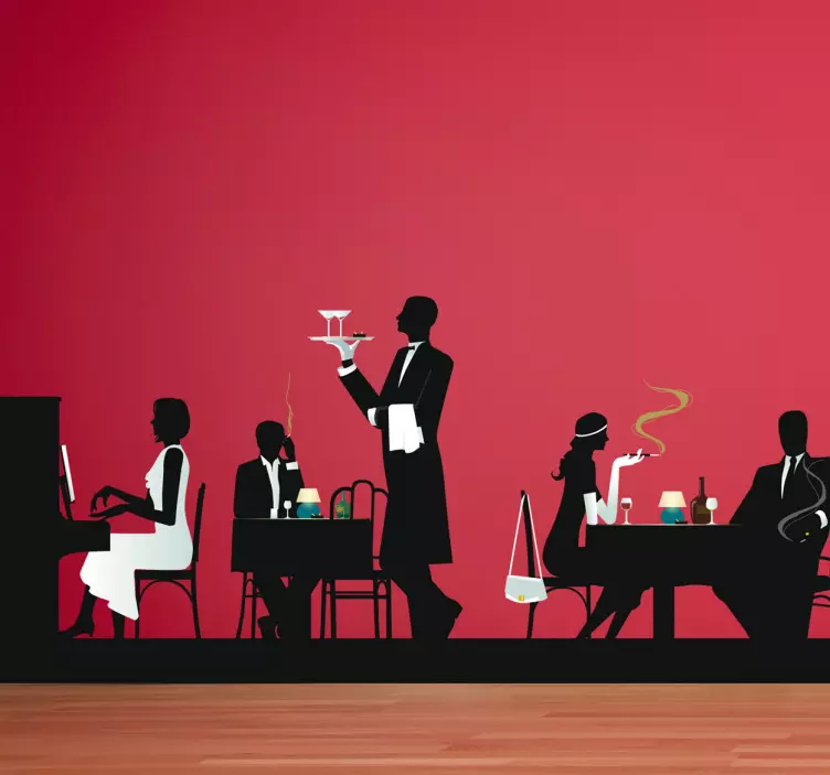 Nálepka na vinobranie reštaurácii - Tenstickers