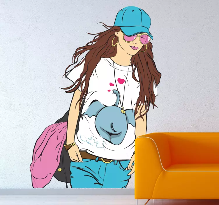 Nálepka na voľný čas a elegantnú dámu - Tenstickers